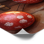 Bull Terrier Fireplace with Christmas Lights Poster (Hoek)