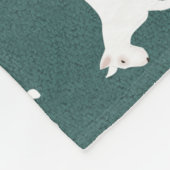Bull Terrier Fleece Blanket Deken (Hoek)
