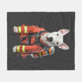 Bull Terrier Fleece Deken (Voorkant (Horizontaal))