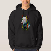 Bull Terrier Gay Pride LGBT Rainbow Flag Bull Terr Hoodie (Voorkant)