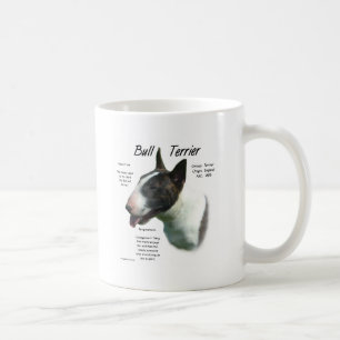 Bull Terrier (gekleurd) Geschiedenis Ontwerp Koffiemok