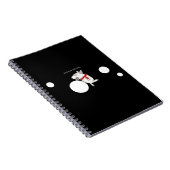 Bull Terrier geniet Notitieboek (Rechterzijde)