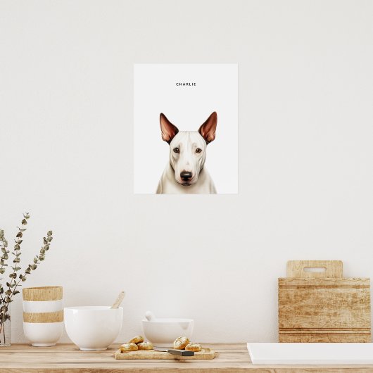 Bull Terrier gepersonaliseerde print (Keuken)