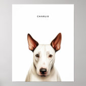 Bull Terrier gepersonaliseerde print (Voorkant)