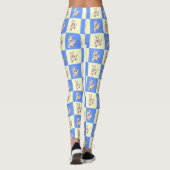 Bull Terrier Geruite Leggings (Achterkant)