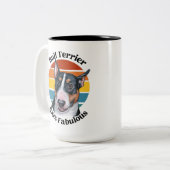 Bull Terrier Grappig citaat Two-Tone Coffee Mok (Voorkant links)