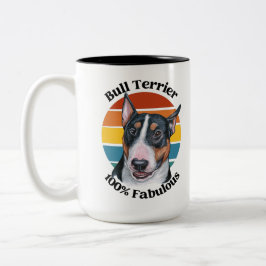 Bull Terrier Grappig citaat Two-Tone Coffee Mok