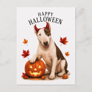 Bull Terrier Halloween Briefkaart