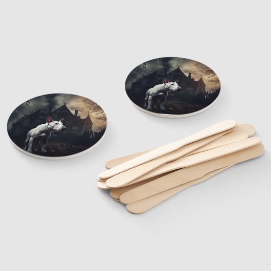 Bull Terrier Halloween eng Handwaaier (Niet-gemonteerd)