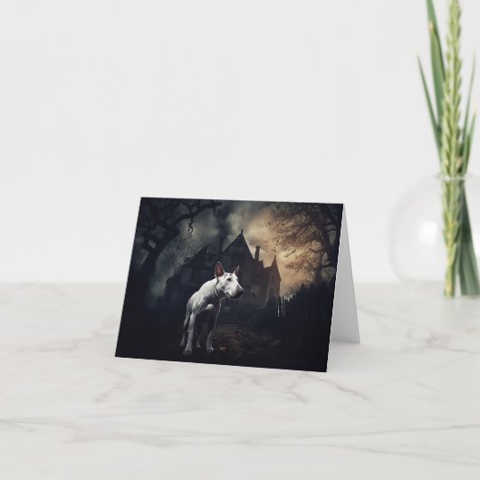 Bull Terrier Halloween eng Kaart (Voorkant)