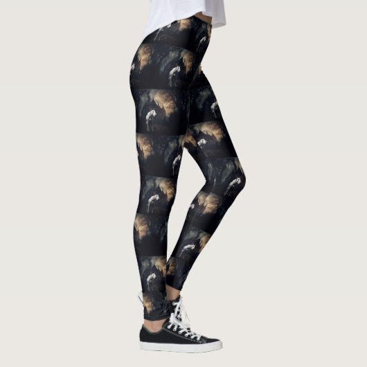 Bull Terrier Halloween eng Leggings (Rechts)