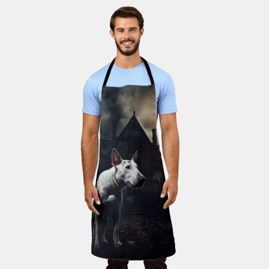 Bull Terrier Halloween eng Schort (Gedragen)