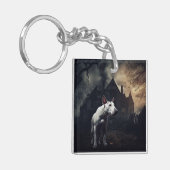 Bull Terrier Halloween eng Sleutelhanger (Voorkant Links)