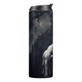 Bull Terrier Halloween eng Thermosbeker (Gedraaid links)