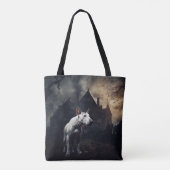 Bull Terrier Halloween eng Tote Bag (Achterkant)