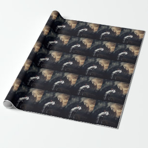 Bull Terrier Halloween Griezelen Cadeaupapier