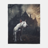 Bull Terrier Halloween Griezelen Fleece Deken (Voorkant)
