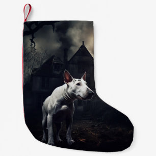 Bull Terrier Halloween Griezelen Kleine Kerstsok