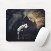 Bull Terrier Halloween Griezelen Muismat (Met muis)