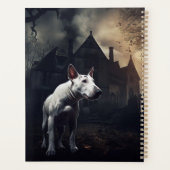 Bull Terrier Halloween Griezelen Planner (Achterkant)
