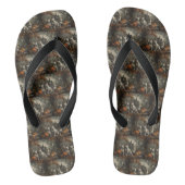 Bull Terrier Halloween Nacht Doggy Delight Teenslippers (Voetbed)