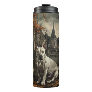 Bull Terrier Halloween Nacht Doggy Delight Thermosbeker