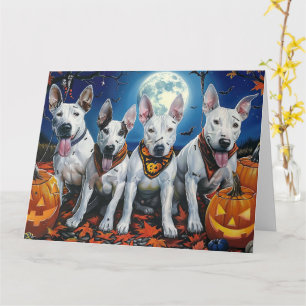 Bull Terrier Halloween Spoken Kaart