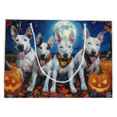 Bull Terrier Halloween Spooky Groot Cadeauzakje (Achterkant)
