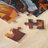 Bull Terrier Halloween Spooky Legpuzzel (Zijkant)
