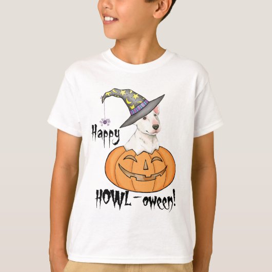 Bull Terrier Halloween T-Shirt (Voorkant)