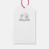  Bull Terrier "Happy Birthday" Cadeau Label Cadeaulabel (Achterkant)