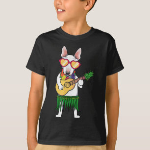 Bull Terrier Hawaiian Costume die Ukulele Summ spe T-shirt
