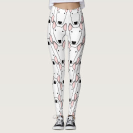 Bull Terrier hervat de Leggings van het Patroon