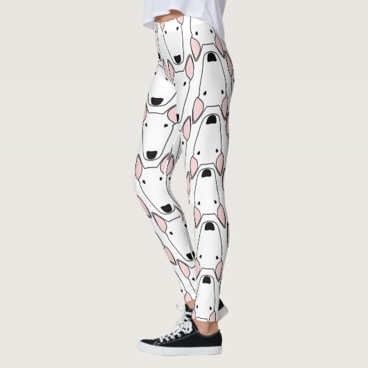 Bull Terrier hervat de Leggings van het Patroon (Links)