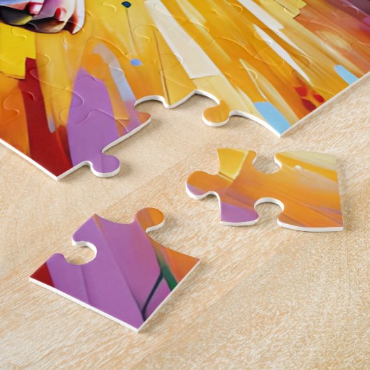 Bull Terrier Hond Acryl Art Print Gift Legpuzzel (Zijkant)