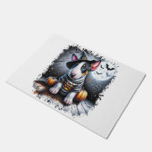 Bull Terrier hond Halloween Deurmat (Schuin)