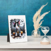 Bull Terrier Hond Halloween Fotoplaat (Zijkant)