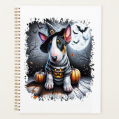 Bull Terrier hond Halloween Planner (Voorkant)