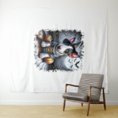 Bull Terrier Hond Halloween Wandkleed (In Situ (horizontaal))