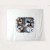 Bull Terrier Hond Halloween Wandkleed (Voorkant (horizontaal))