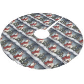 Bull Terrier Hond in Sneeuw Kerstmis Kerstboom Rok (Gekanteld)