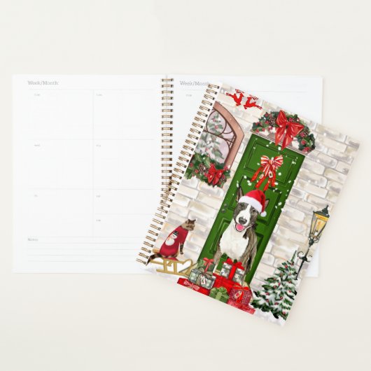 Bull Terrier hond kerst  Planner (Display)