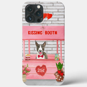 Bull Terrier hond kussende booth Valentijnsdag Case-Mate iPhone Case