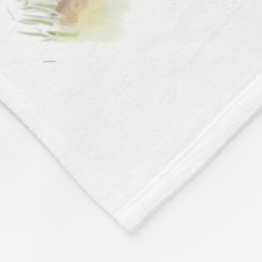 Bull Terrier Hond Mam Bloemen Fleece Deken (Hoek)