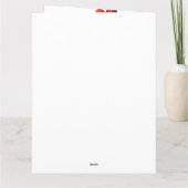 Bull Terrier-hond met harten Valentijnsdag Kaart (Achterkant)