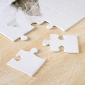 Bull Terrier hond met harten Valentijnsdag Legpuzzel (Zijkant)