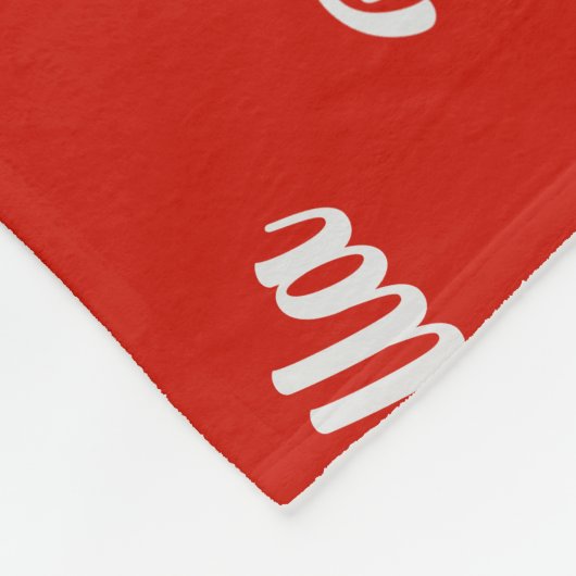 Bull Terrier hond met naam Patroon Kerstmis Fleece Deken (Hoek)