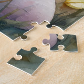 Bull Terrier Hond met Paaseieren Vakantie Legpuzzel (Zijkant)