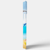 Bull Terrier-hond op het strand Case-Mate iPhone Case (Achterkant / Rechts)