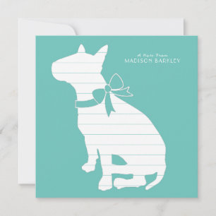 Bull Terrier Hond Puppy Bedankkaart